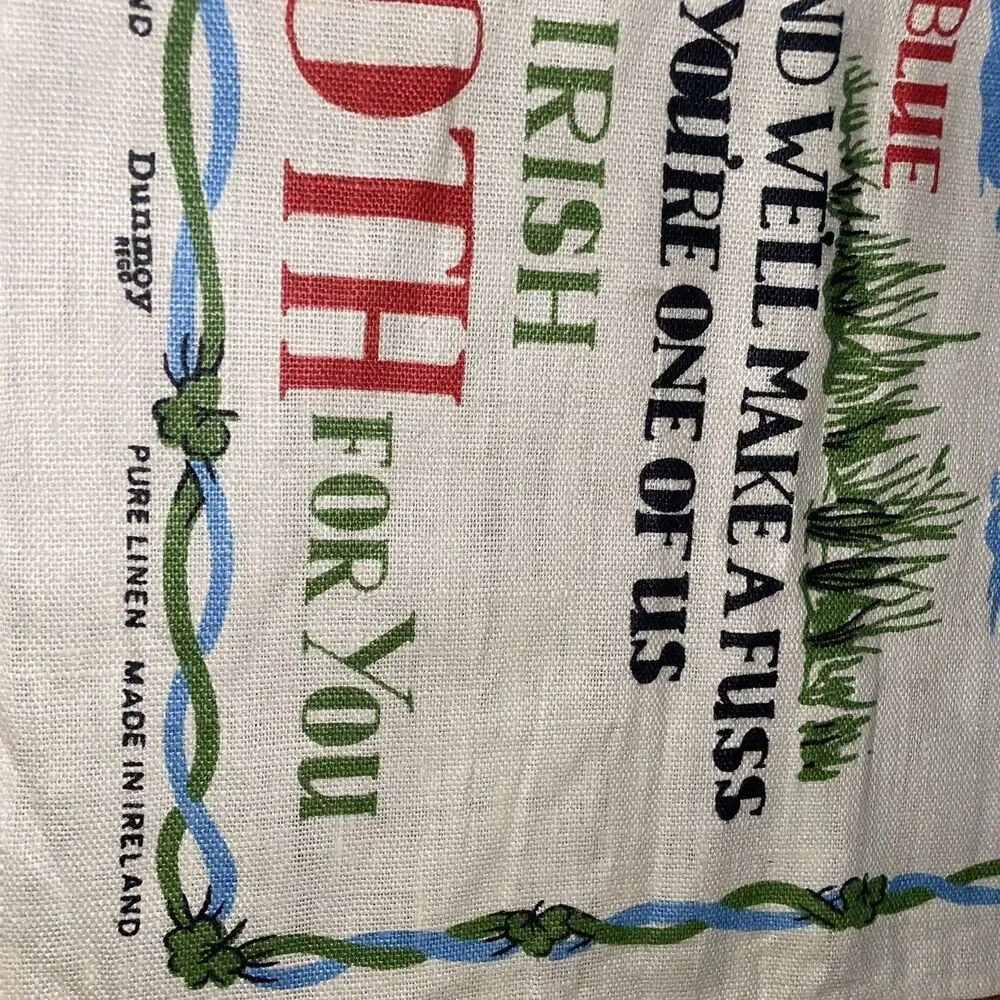 Irish Linen Wall Art Tapestry Cloth Made in Ireland 29x20”